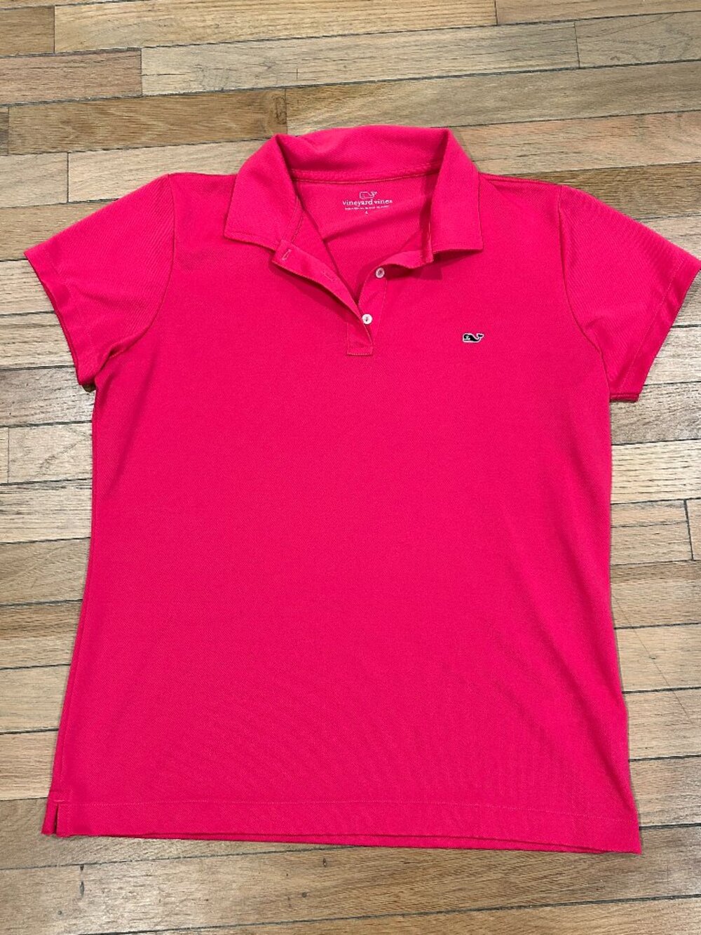 Preppy Pink Vineyard Vines Women's Golf Polo Size Large